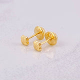 Topos Trébol Diamantado 0.35g / 3.6mm Oro Amarillo 18K