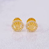 Topos Circulo Corona 0.9g / 6.6mm Oro Amarillo 18K