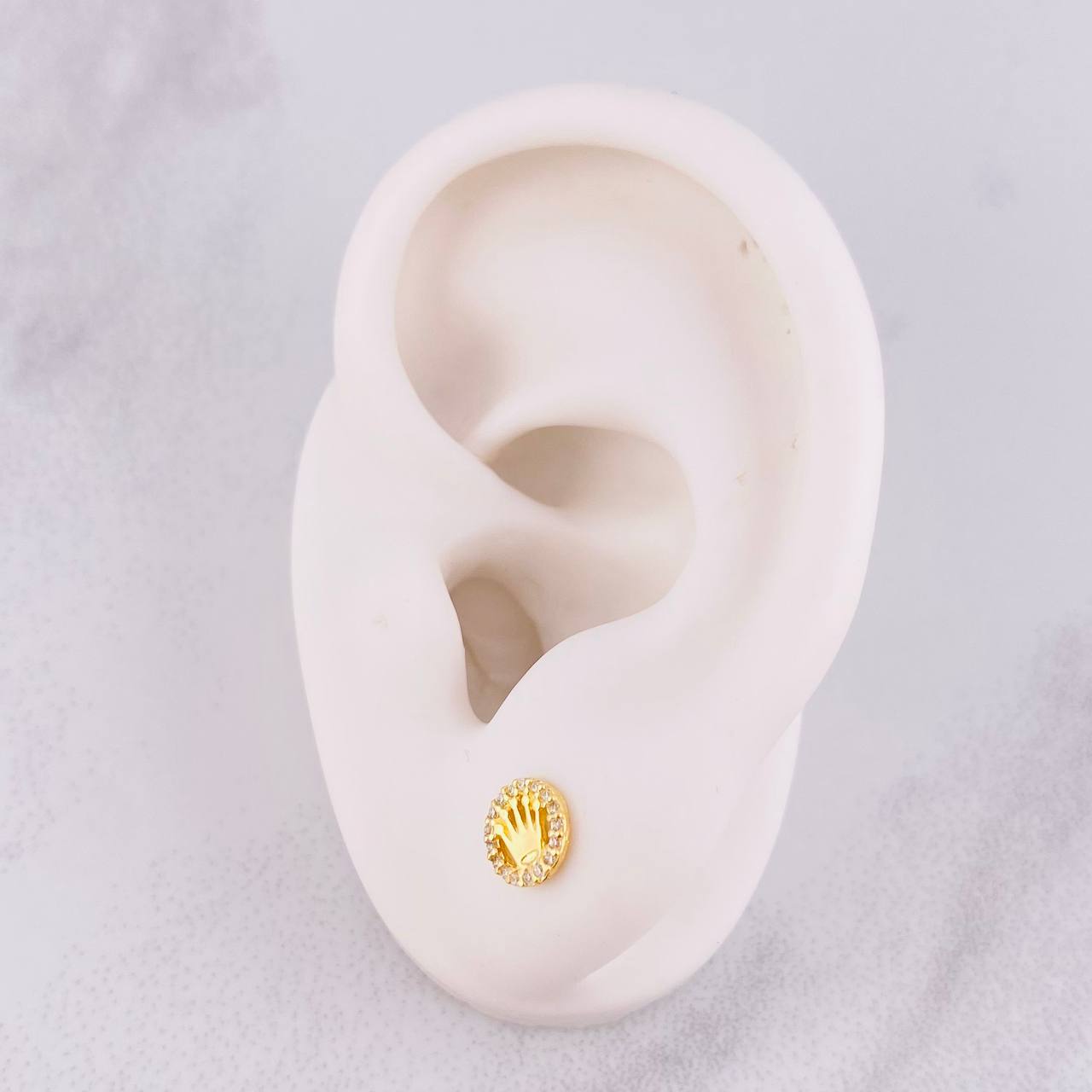 Topos Circulo Corona 0.85g / 6.6mm Oro Amarillo 18K