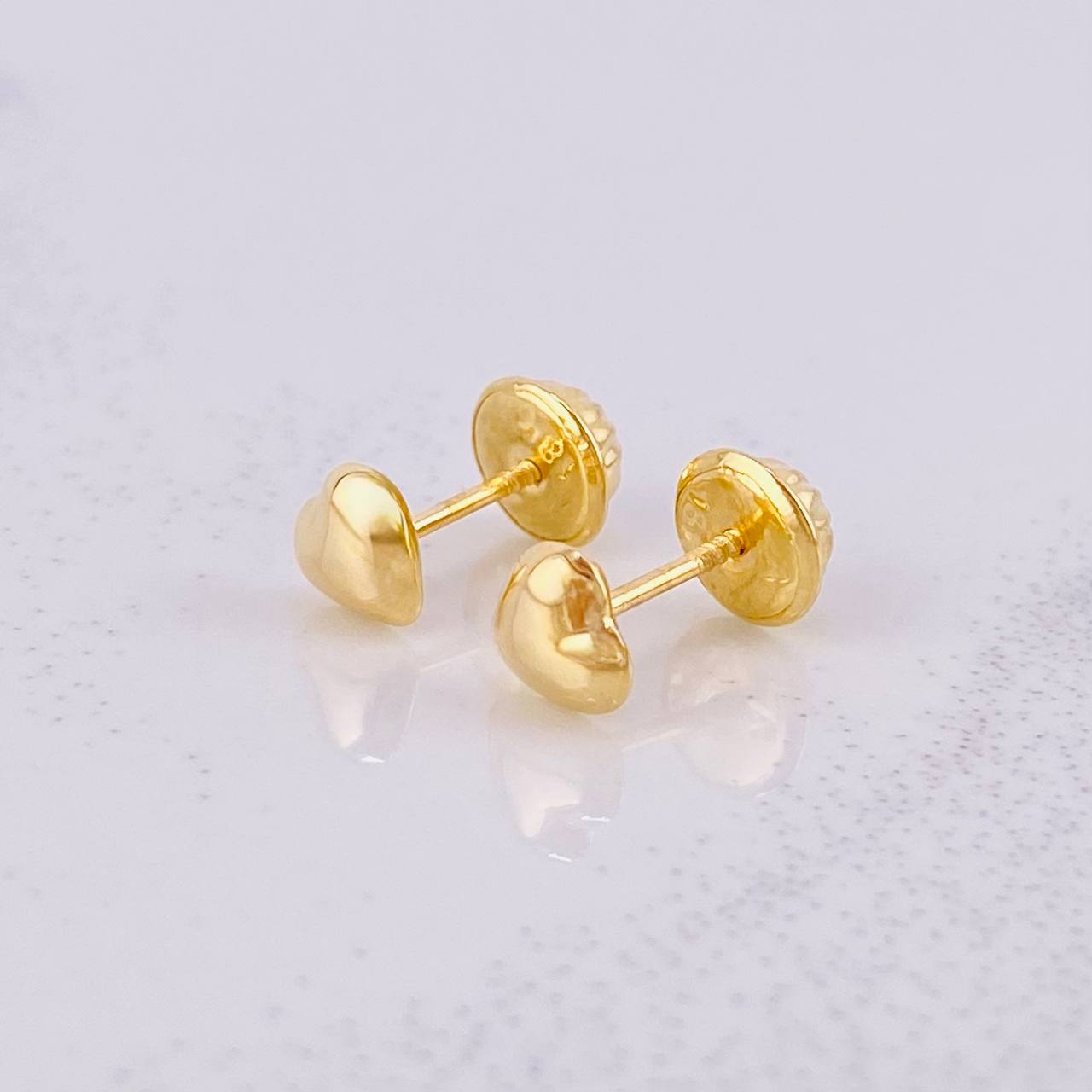 Topos Corazón 0.45g / 4.9mm Oro Amarillo 18K