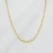 Cadena Escalera Plana 2.3g / 60cm / 1.42mm Dos Oros Amarillo Blanco 18K
