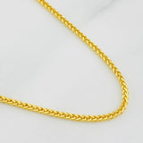 Cadena Franco 2.8g / 60cm / 1.52mm Oro Amarillo 18K