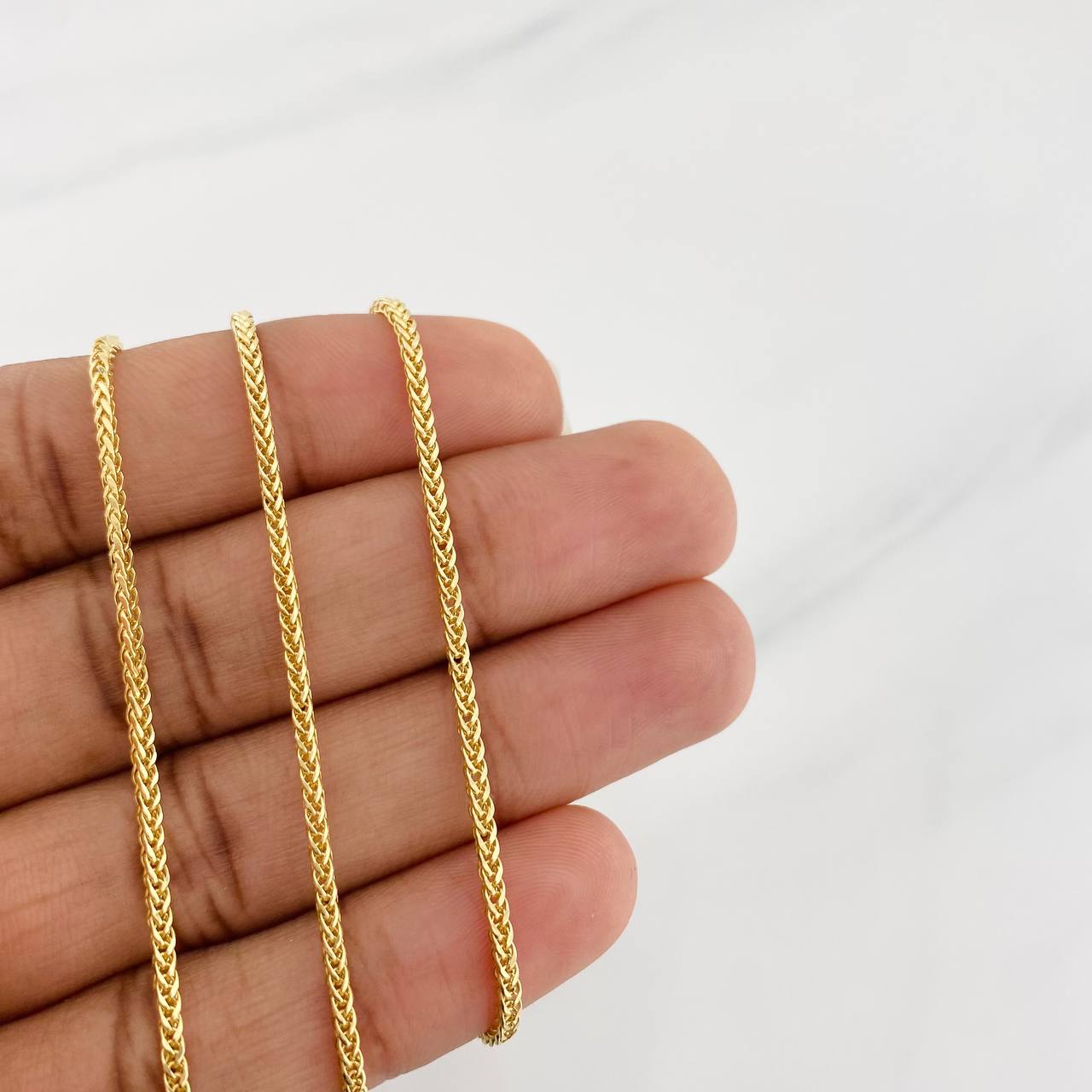 Cadena Franco 2.8g / 60cm / 1.52mm Oro Amarillo 18K