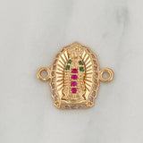 Herraje Virgen De Guadalupe 1.25 g / 1.5 cm Oro Amarillo 18K