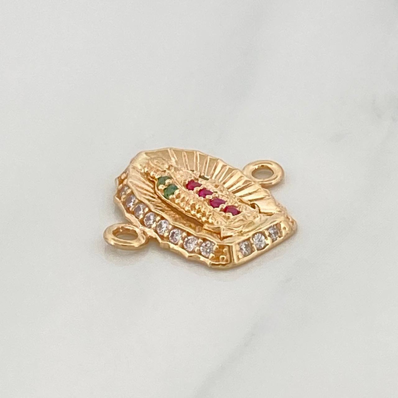 Herraje Virgen De Guadalupe 1.25 g / 1.5 cm Oro Amarillo 18K