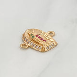 Herraje Virgen De Guadalupe 1.25 g / 1.5 cm Oro Amarillo 18K