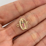 Herraje Virgen De Guadalupe 1.25 g / 1.5 cm Oro Amarillo 18K