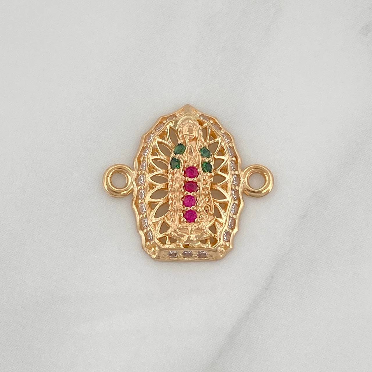 Herraje Virgen De Guadalupe 1.15 g / 1.5 cm Oro Amarillo 18K