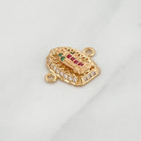 Herraje Virgen De Guadalupe 1.15 g / 1.5 cm Oro Amarillo 18K