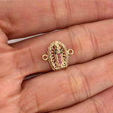 Herraje Virgen De Guadalupe 1.15 g / 1.5 cm Oro Amarillo 18K