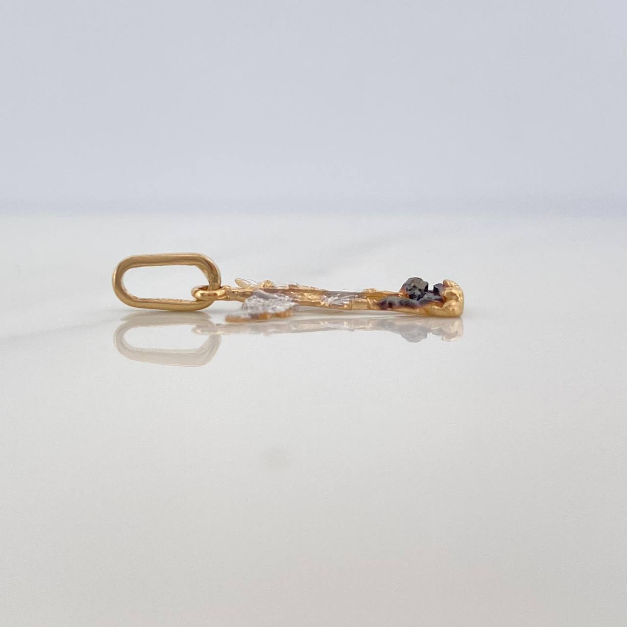 Dije San Miguel Arcangel 1 g / 1.3 cm Tres Oros 18K