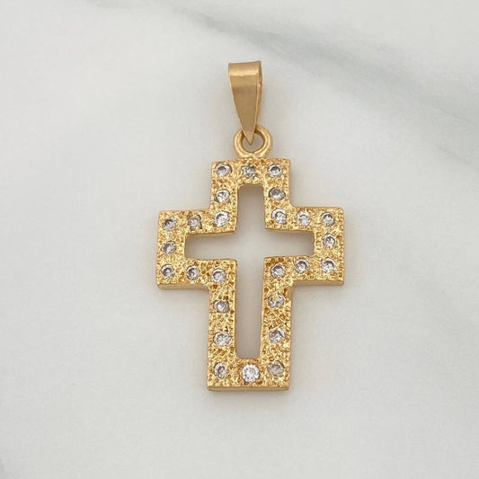 Dije Cruz Silueta 2 g / 3 cm Oro Amarillo 18K