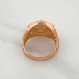 Anillo Correa Corona 7.4 g / T8 1/2 Oro Rosa 18K