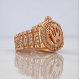 Anillo Correa Corona 7.4 g / T8 1/2 Oro Rosa 18K