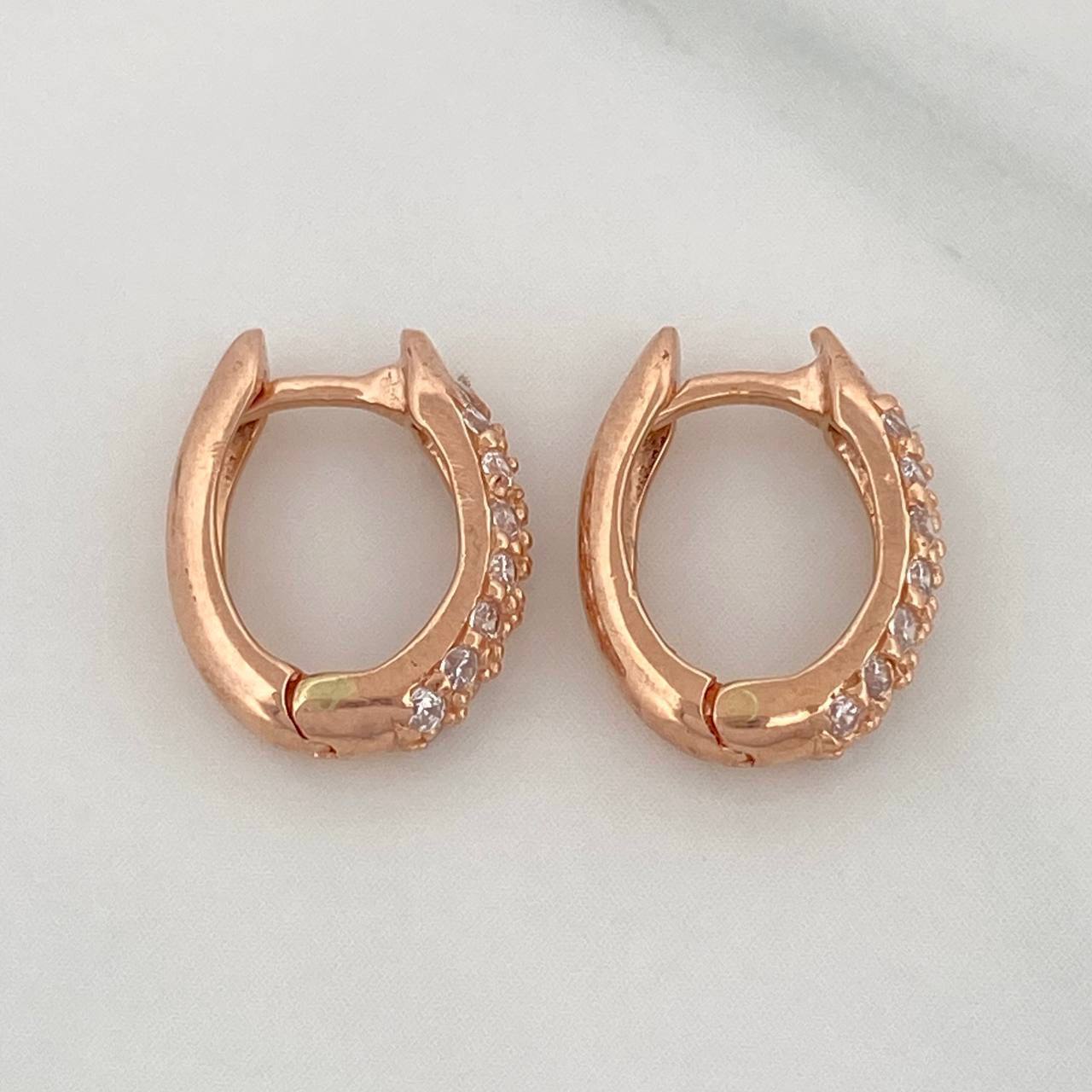 Candongas Eve 2.25 g / 1.3 cm Oro Rosa 18K