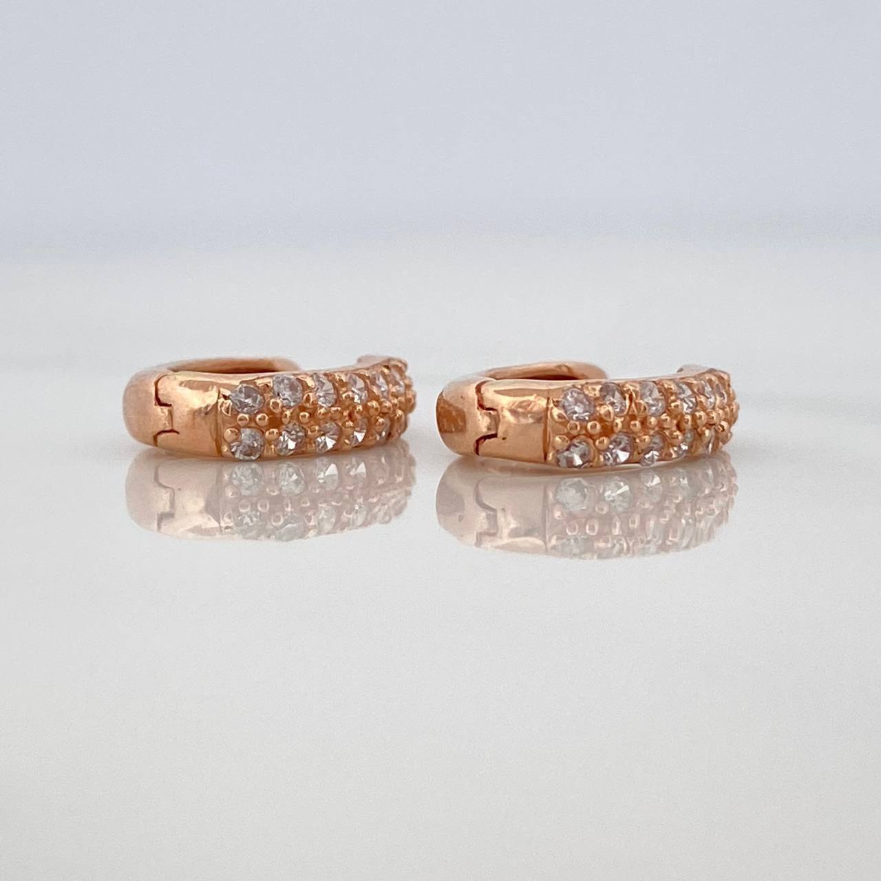 Candongas Eve 2.25 g / 1.3 cm Oro Rosa 18K