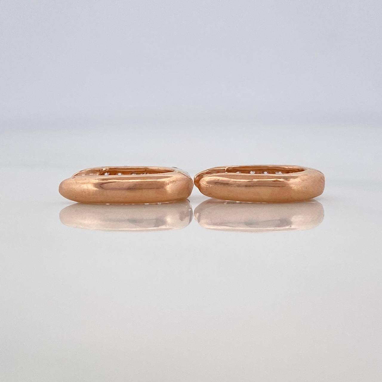 Candongas Eve 2.25 g / 1.3 cm Oro Rosa 18K