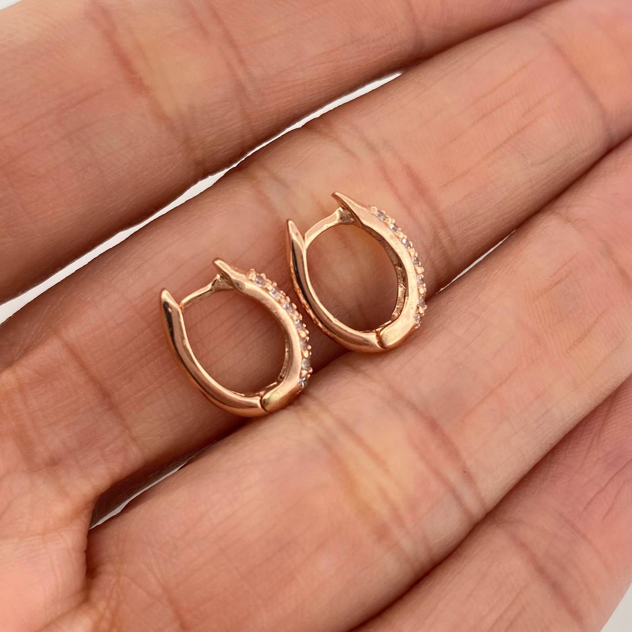 Candongas Eve 2.25 g / 1.3 cm Oro Rosa 18K
