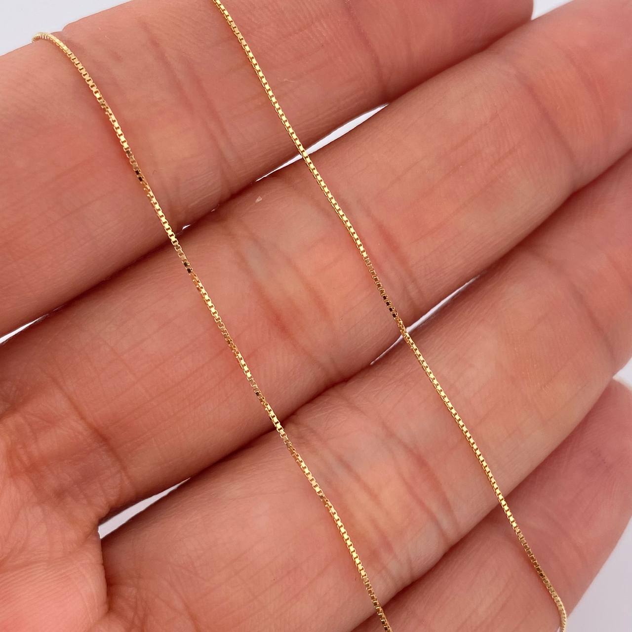 Set Cadena y Dije Veneciana + Virgen Guadalupe 1.4gr / 40.2cm / Oro Amarillo 18K (Oferta) %