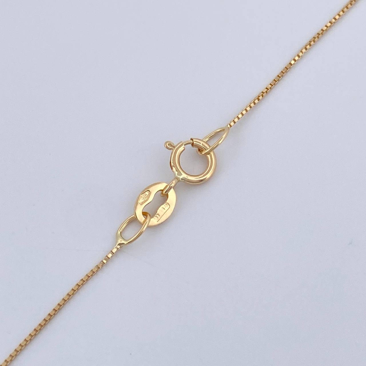 Set Cadena y Dije Veneciana + Virgen Guadalupe 1.4gr / 40.2cm / Oro Amarillo 18K (Oferta) %