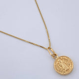Set Cadena y Dije Veneciana + San Benito 1.3gr / 40cm / Oro Amarillo 18K (Oferta) %