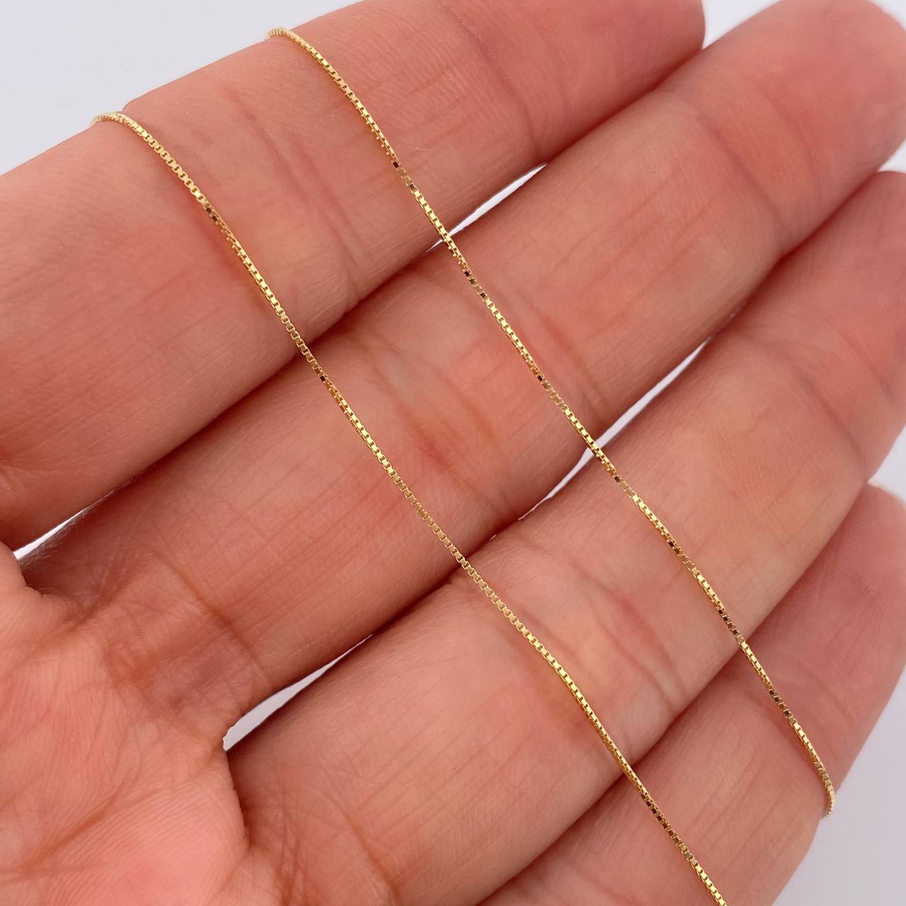 Set Cadena y Dije Veneciana + Virgen Milagrosa 2gr / 40.2cm / Oro Amarillo 18K (Oferta) %