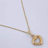Set Cadena y Dije Veneciana + Silueta Corazon 1.3gr / 40.3cm / Oro Amarillo 18K (Oferta) %