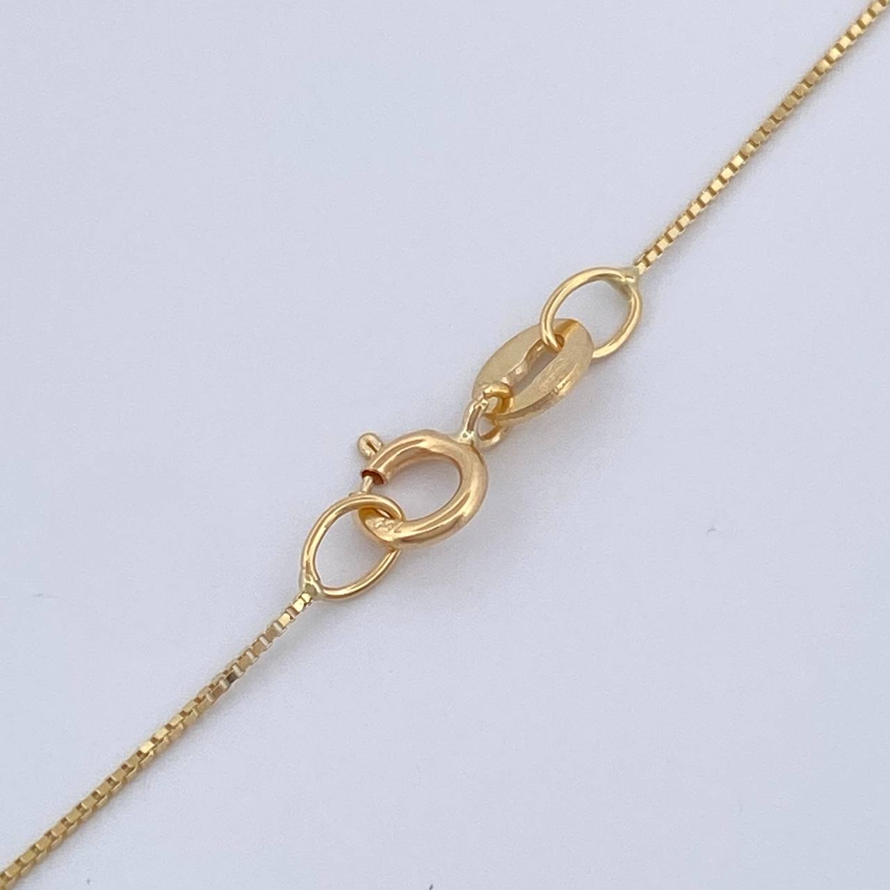 Set Cadena y Dije Veneciana + Silueta Corazon 1.3gr / 40.1cm / Oro Amarillo 18K (Oferta) %