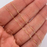 Set Cadena y Dije Veneciana + Oso TS 1.3gr / 40.1cm / Oro Amarillo 18K (Oferta) %