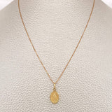 Set Cadena y Dije Veneciana + Virgen Milagrosa 1.3gr / 45.2cm / Dos Oros Amarillo Rosa 18K (Oferta) %