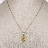 Set Cadena y Dije Veneciana + Jesus de la Misericordia 1.3gr / 45.2cm / Dos Oros Amarillo Rosa  18K (Oferta) %