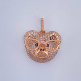 Dije Rostro Oso 3.05gr / 2cm / Oro Rosa 18K %