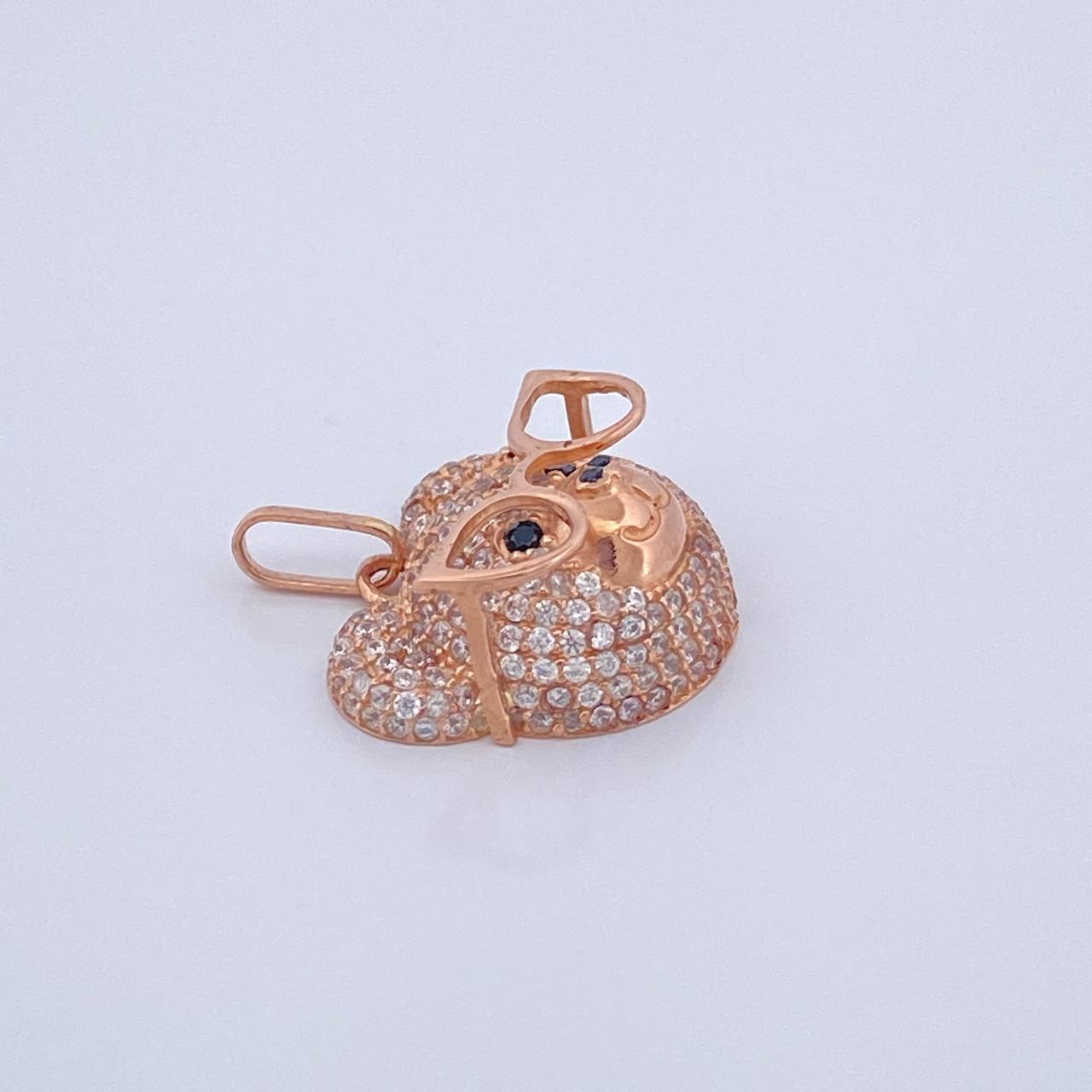 Dije Rostro Oso 3.05gr / 2cm / Oro Rosa 18K %