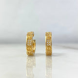 Candongas Tornillos 4.2g / 1.6cm Oro Amarillo 18K