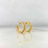Candongas Tornillos 4.2g / 1.6cm Oro Amarillo 18K