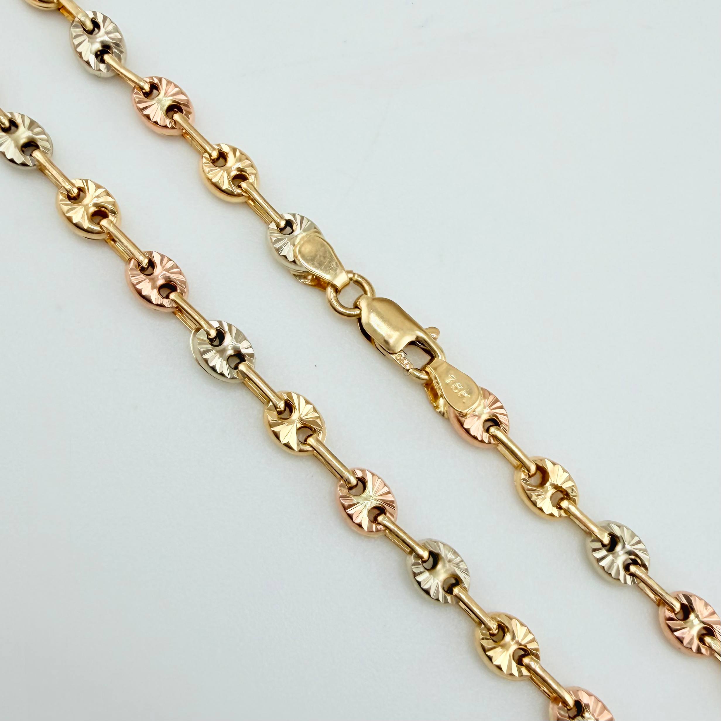 Cadena GC 6.75gr / 50cm / 3.3mm Tres Oros 18K *