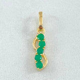 Dije Infinito Esmeraldas 21pts 1gr / 2cm / Oro 18K ©