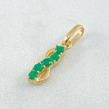 Dije Infinito Esmeraldas 21pts 1gr / 2cm / Oro 18K ©