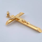 Dije Cruz Cristo 2.2gr / 4.09cm / Oro Amarillo 18K $