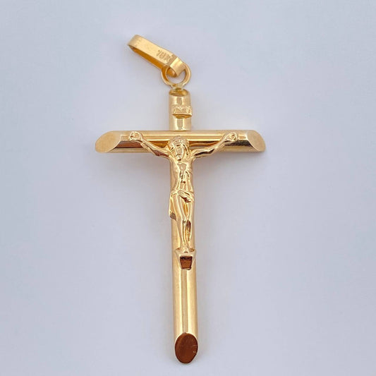 Dije Cruz Cristo 2.2gr / 4.09cm / Oro Amarillo 18K $