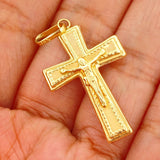 Dije Cruz Cristo 2gr / 4cm / Oro Amarillo 18K $