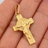 Dije Cruz Cristo 1.9gr / 3.07cm / Oro Amarillo 18K $