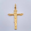 Dije Cruz Cristo 1.4gr / 4.1cm / Oro Amarillo 18K $