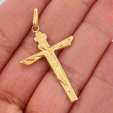 Dije Cruz Cristo 1.4gr / 4.1cm / Oro Amarillo 18K $