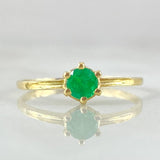 Anillo Cetro Seis Garras Esmeralda 30pts 1.45gr / T6 3/4 / Oro 18K