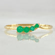 Anillo Trinity Esmeraldas 13pts 0.85gr / T7 1/4 / Oro 18K