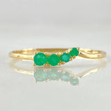 Anillo Trinity Esmeraldas 13pts 0.85gr / T7 1/4 / Oro 18K