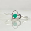 Anillo Corazón Vacío Esmeralda 12pts 1.3gr / T6 1/2 / Oro Blanco 18K ©
