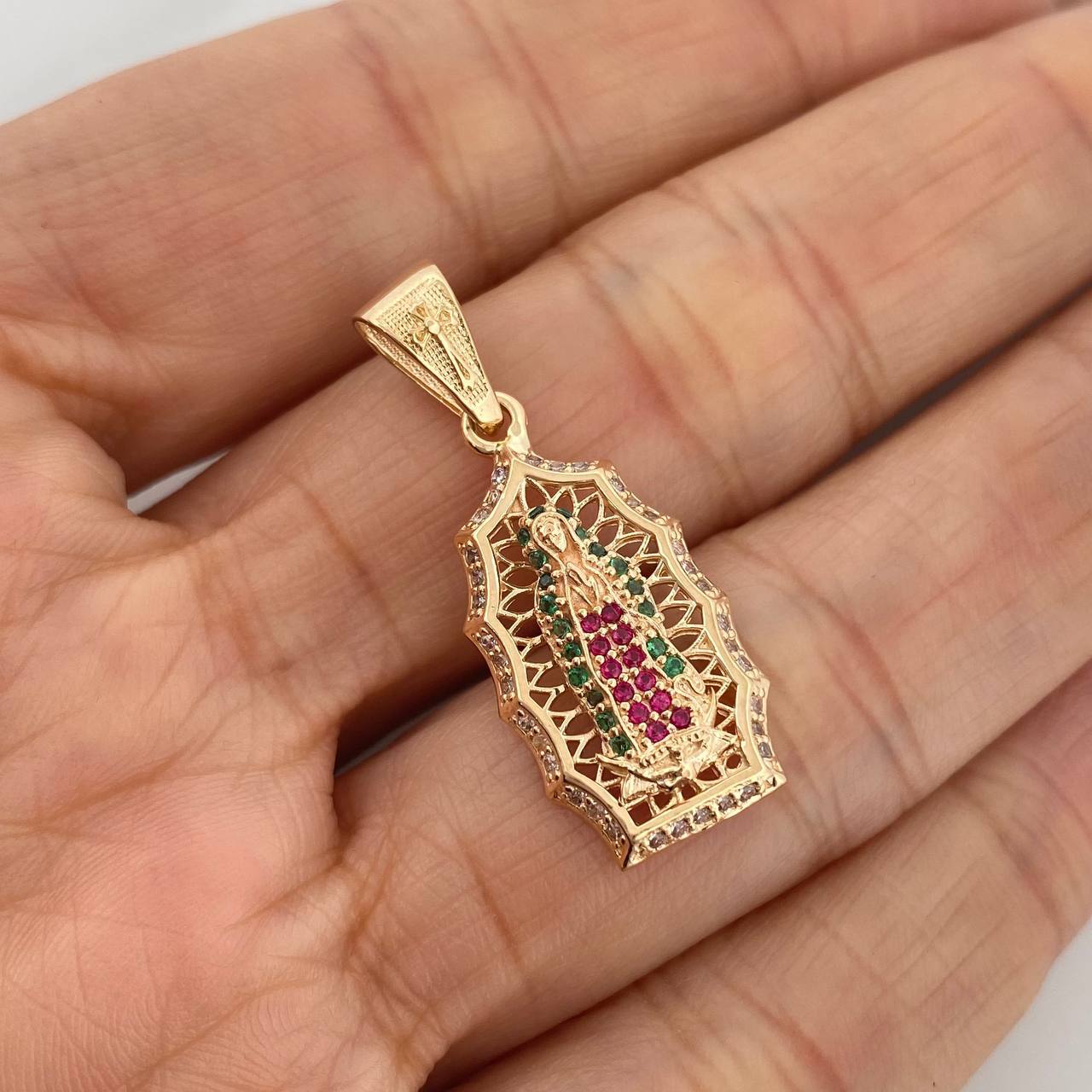 Dije Virgen De Guadalupe 3.1 g / 3 cm Oro Amarillo 18K