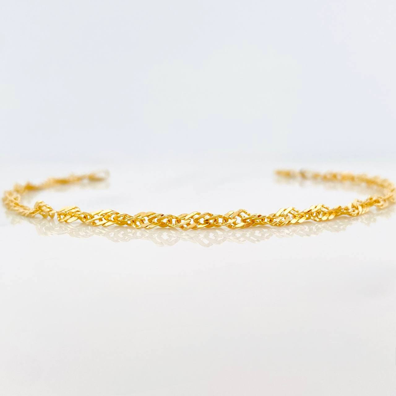Pulso Singapur 3.3 g / 19 cm / 2.85 mm Oro Amarillo 18K